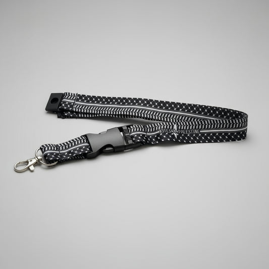 Black Keffiyeh Lanyard