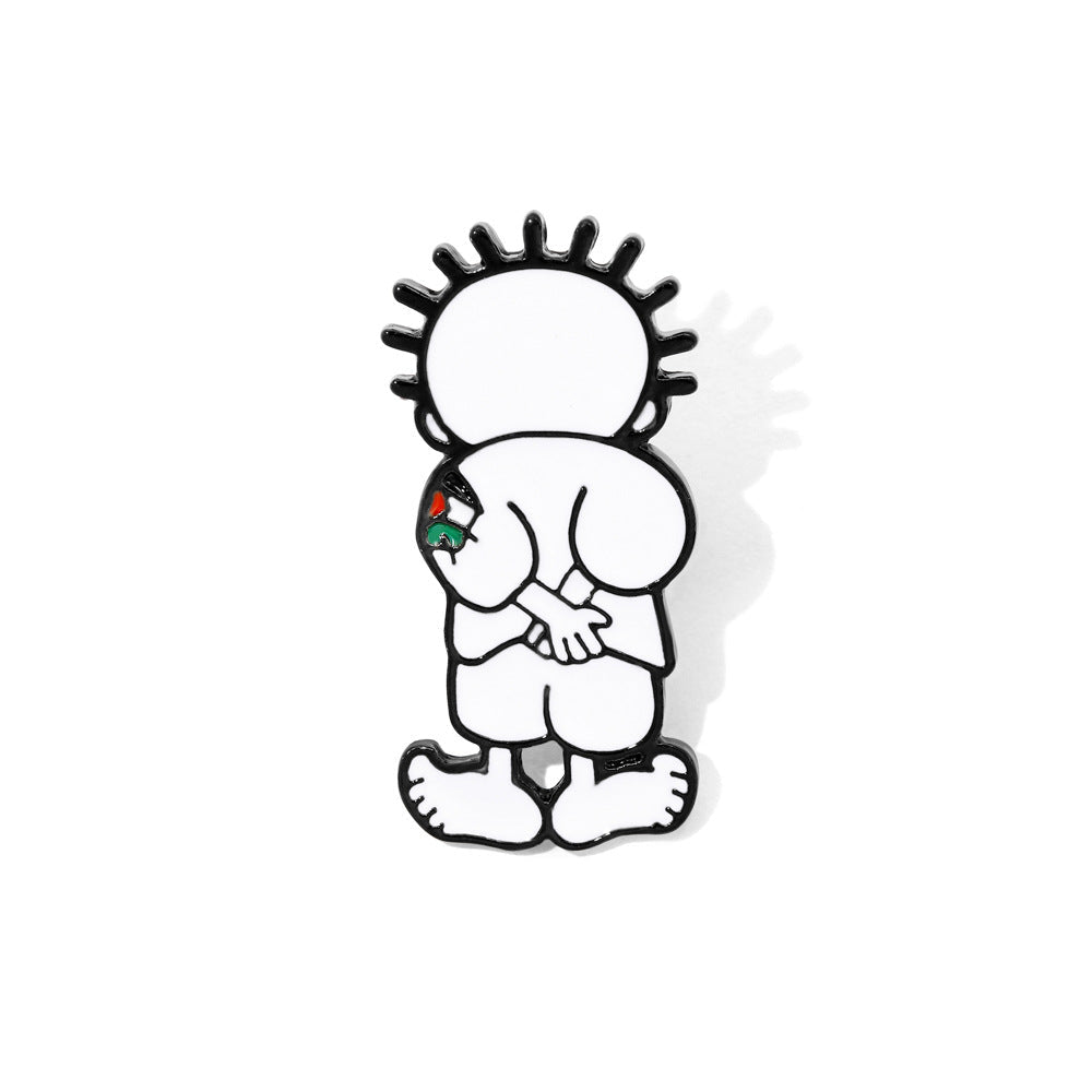 The Palestine Handala Cartoon Badge Pin