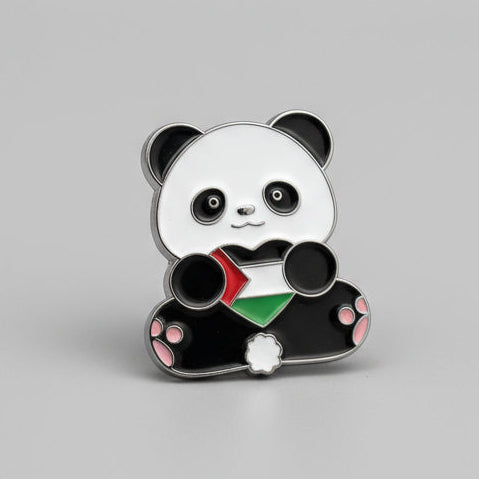 Palestine Panda Pin Badge