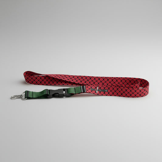 Watermelon Keffiyeh Lanyard