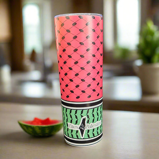 Watermelon Keffiyeh Travel Bottle