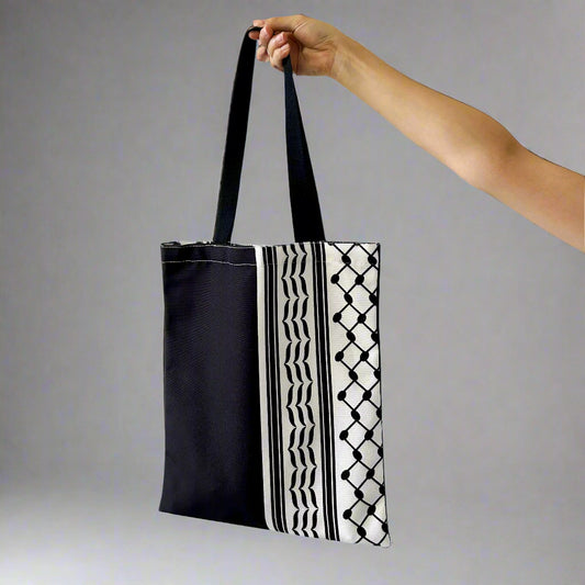 Black Keffiyeh Tote Bag