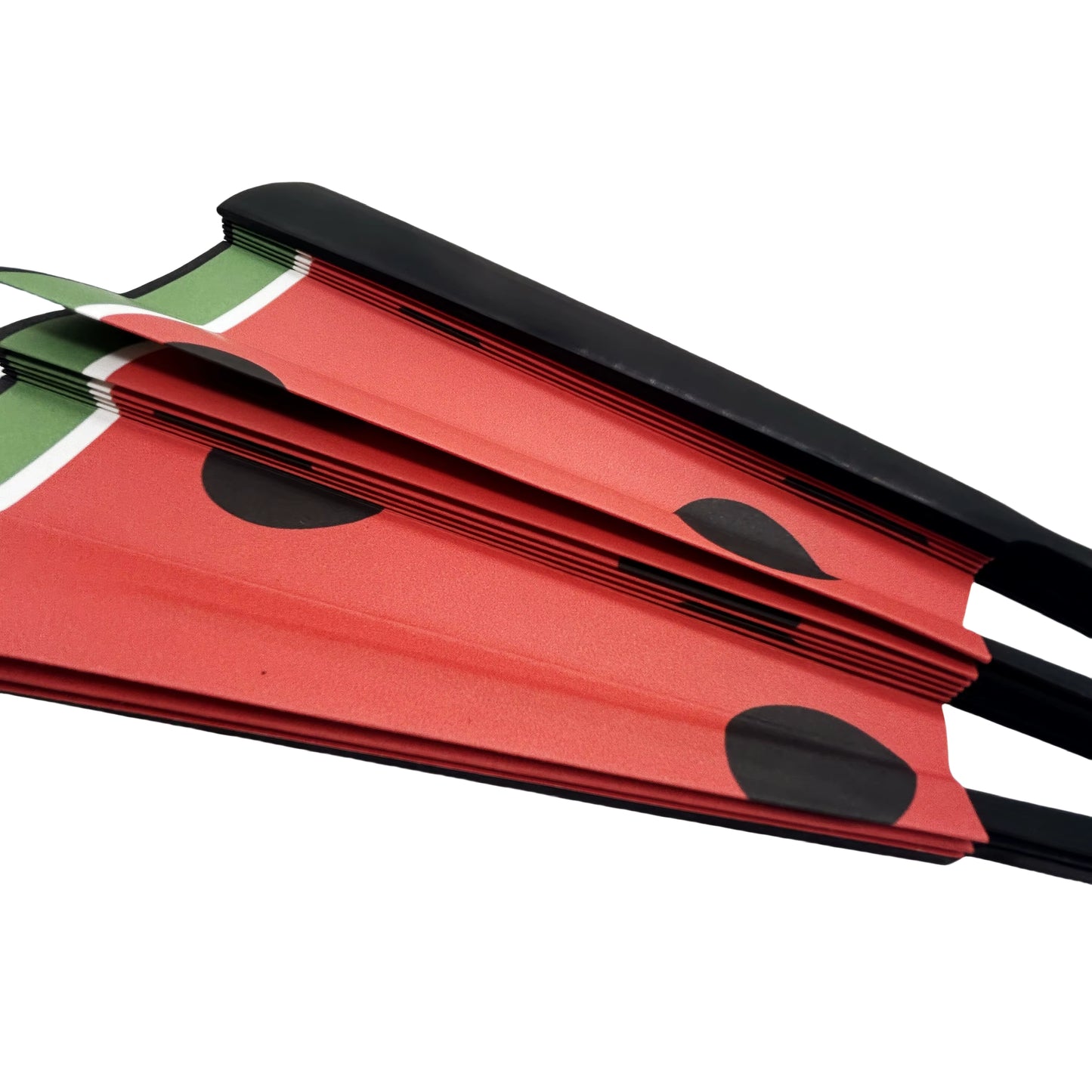 Palestinian Watermelon Folding Hand Fan – 33cm Bamboo Handle