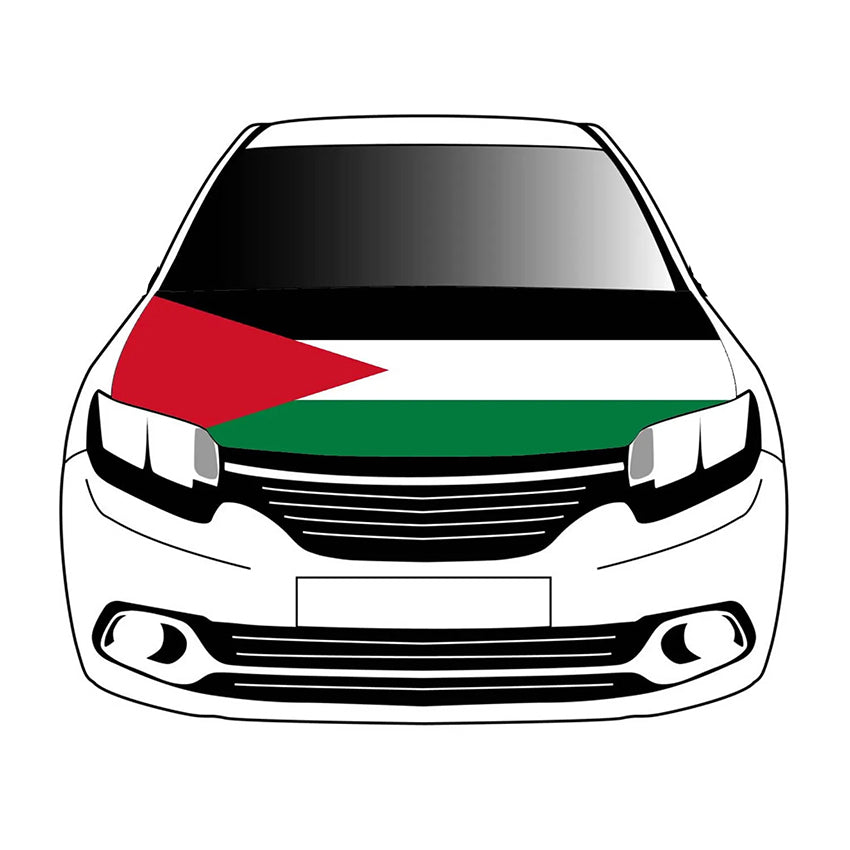 Palestine Car Bonnet Hood Cover Flag (110x150cm) - Kites 4 Palestine