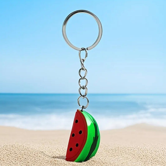 Palestine Watermelon Resin Keychain