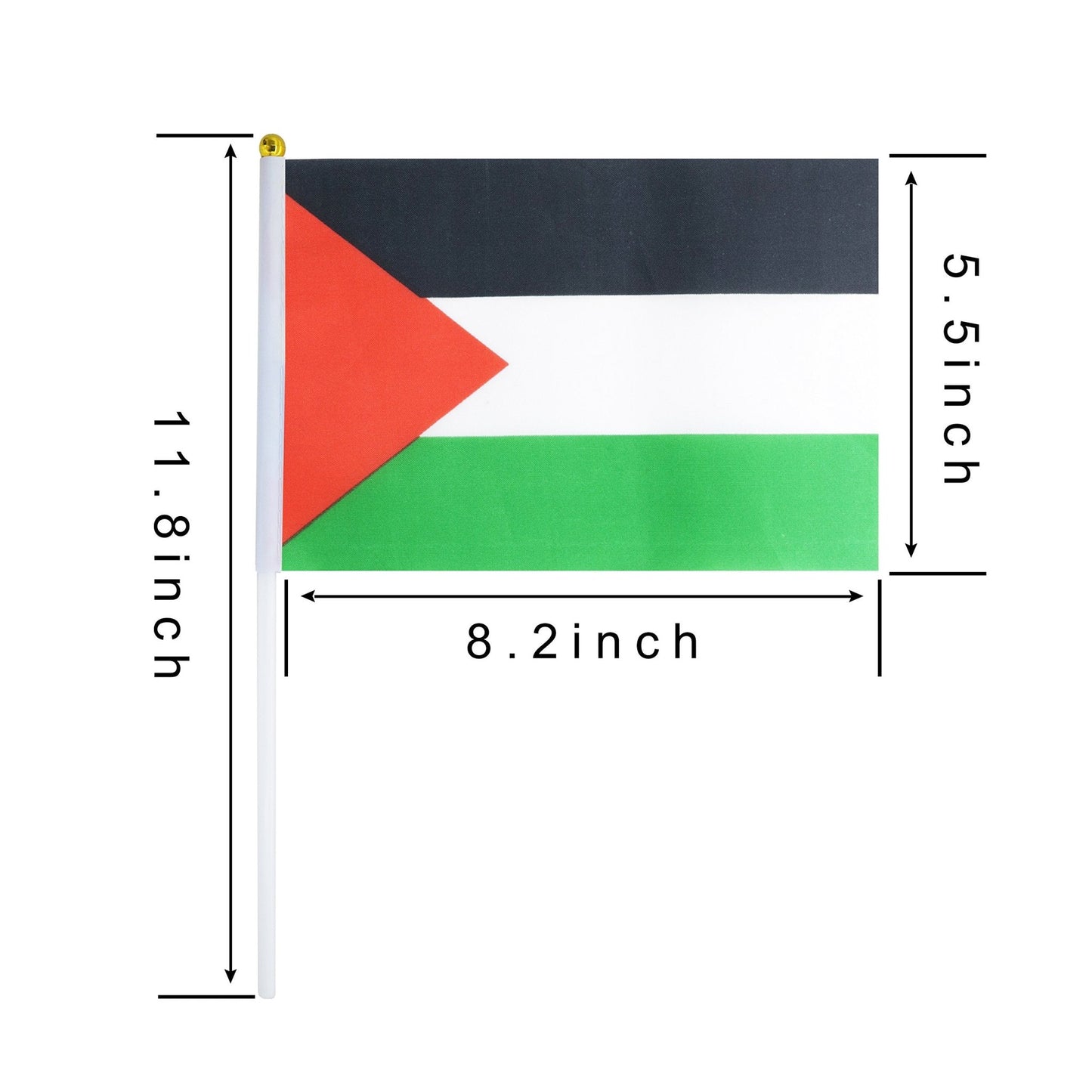 Small Palestine Flag with Pole - Kites 4 Palestine