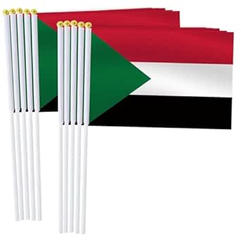 Small Sudan Flag with Pole