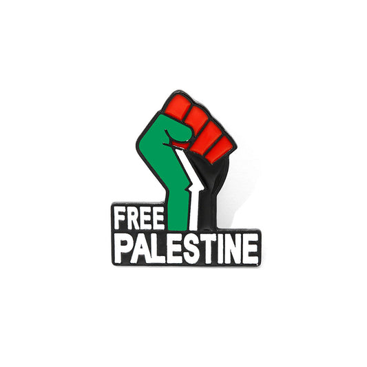 Palestine Fist "Free Palestine" Badge Pin