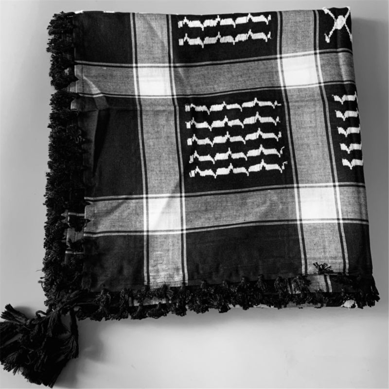 Inversed Black & White Keffiyeh