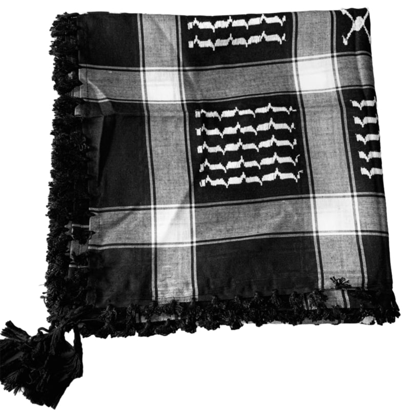Inversed Black & White Keffiyeh