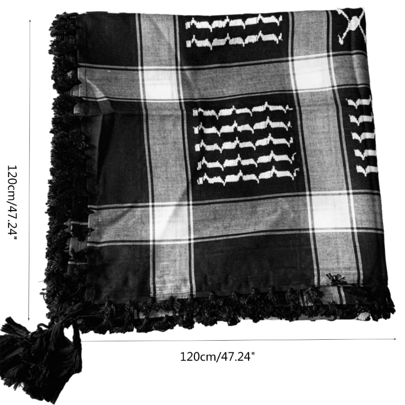 Inversed Black & White Keffiyeh