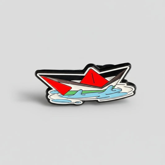 Palestine Flotilla Boat Pin Badge