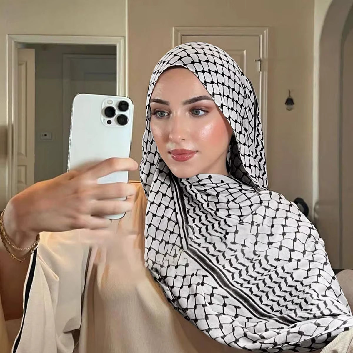 Keffiyeh Printed Modal Hijabs