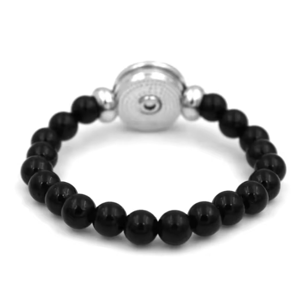 Keffiyeh and Lines Beaded Bracelet