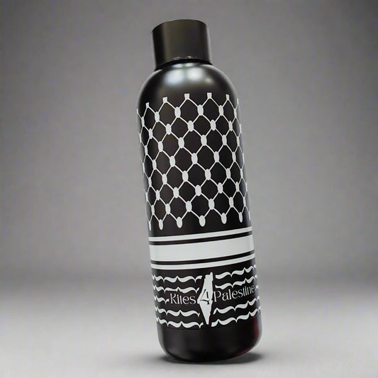 Black Keffiyeh Flask Bottle