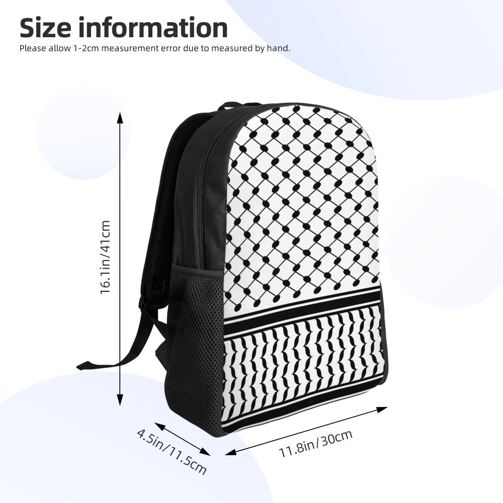 Keffiyeh Backpack with Black Straps
