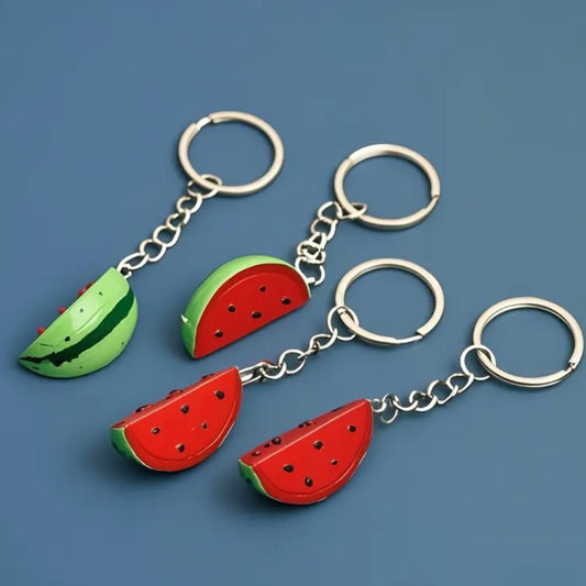 Palestine Watermelon Resin Keychain